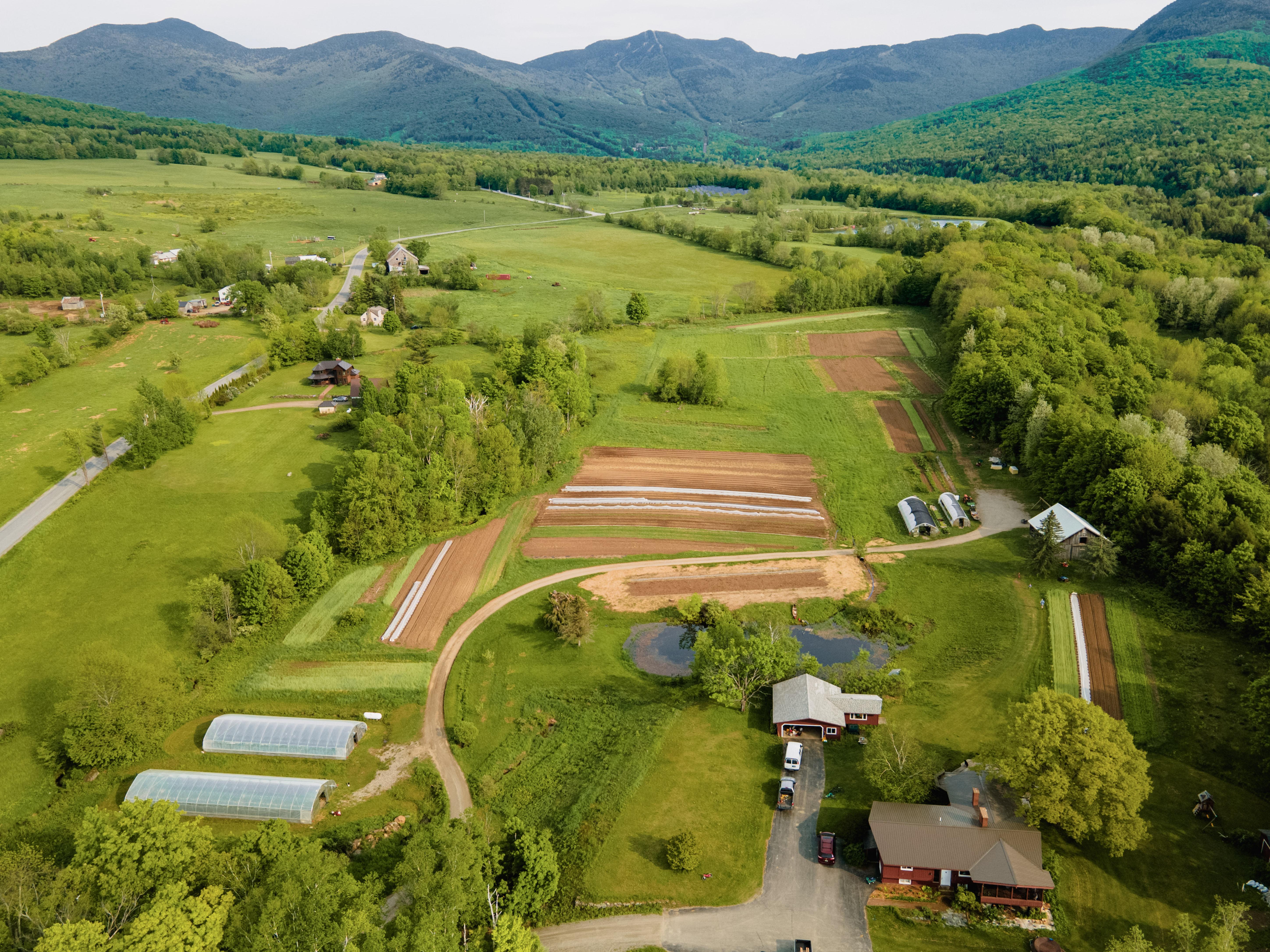 Vermont farm fields