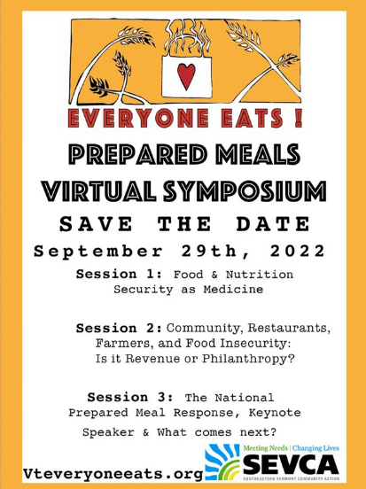 Vermont Everyone Eats Prepared Meals Symposium 2022