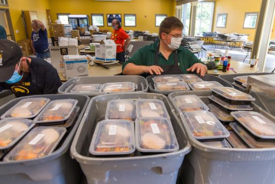 Listen Center receives meals from Maple St Catering