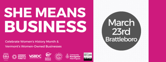 She Means Business Event in Brattleboro