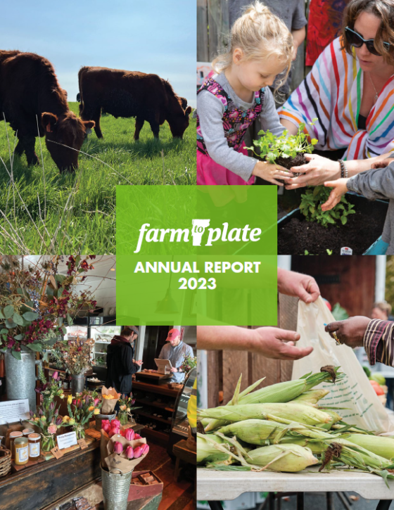 Farm to Plate Annual Report 2023 Cover