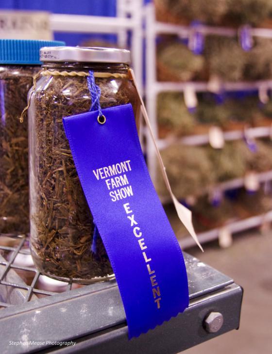 A blue-ribbon winner from a past Vermont Farm Show product contest.