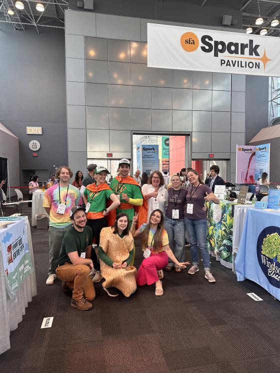 group of people posing at the Summer Fancy Food Show