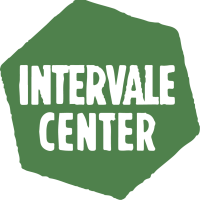 Intervale Center logo. White text on green hexagon